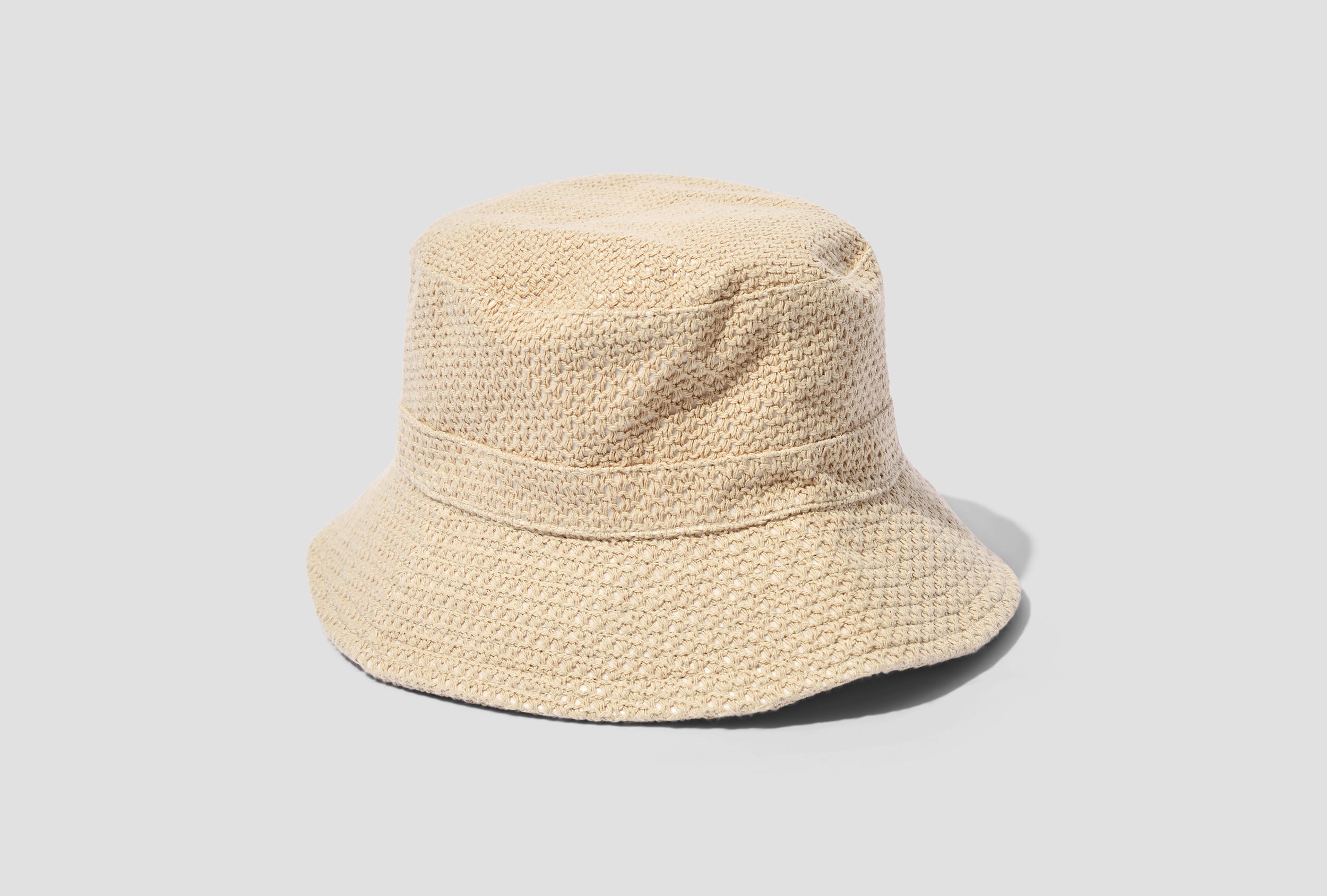 OUR LEGACY BEIGE ROPE WEAVE BUCKET HAT | hartwellspremium.com