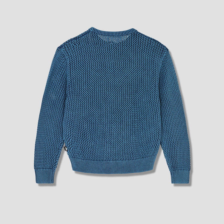 PIGMENT DYED LOOSE GAUGE SWEATER 117115 Navy