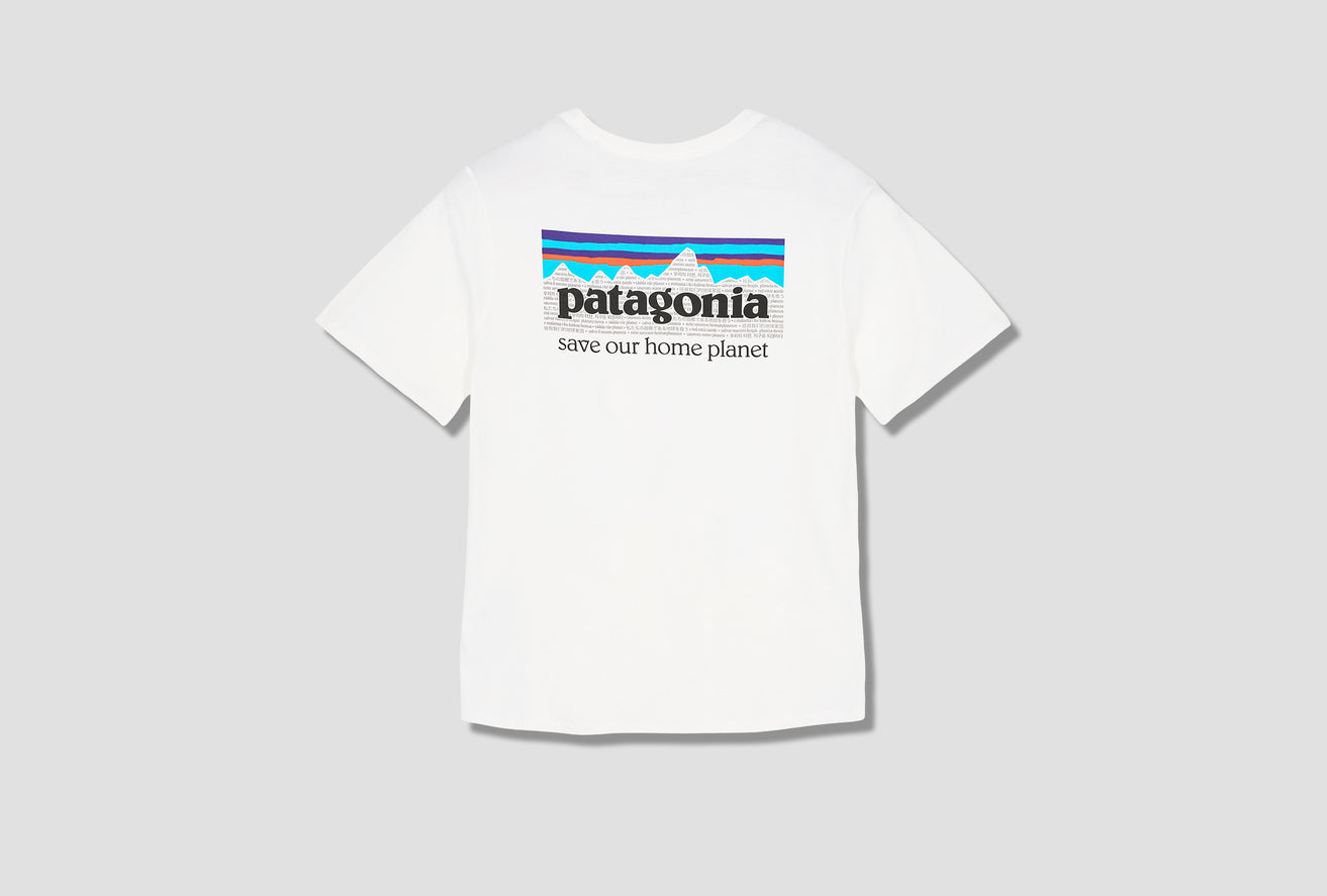patagonia men's white t shirt