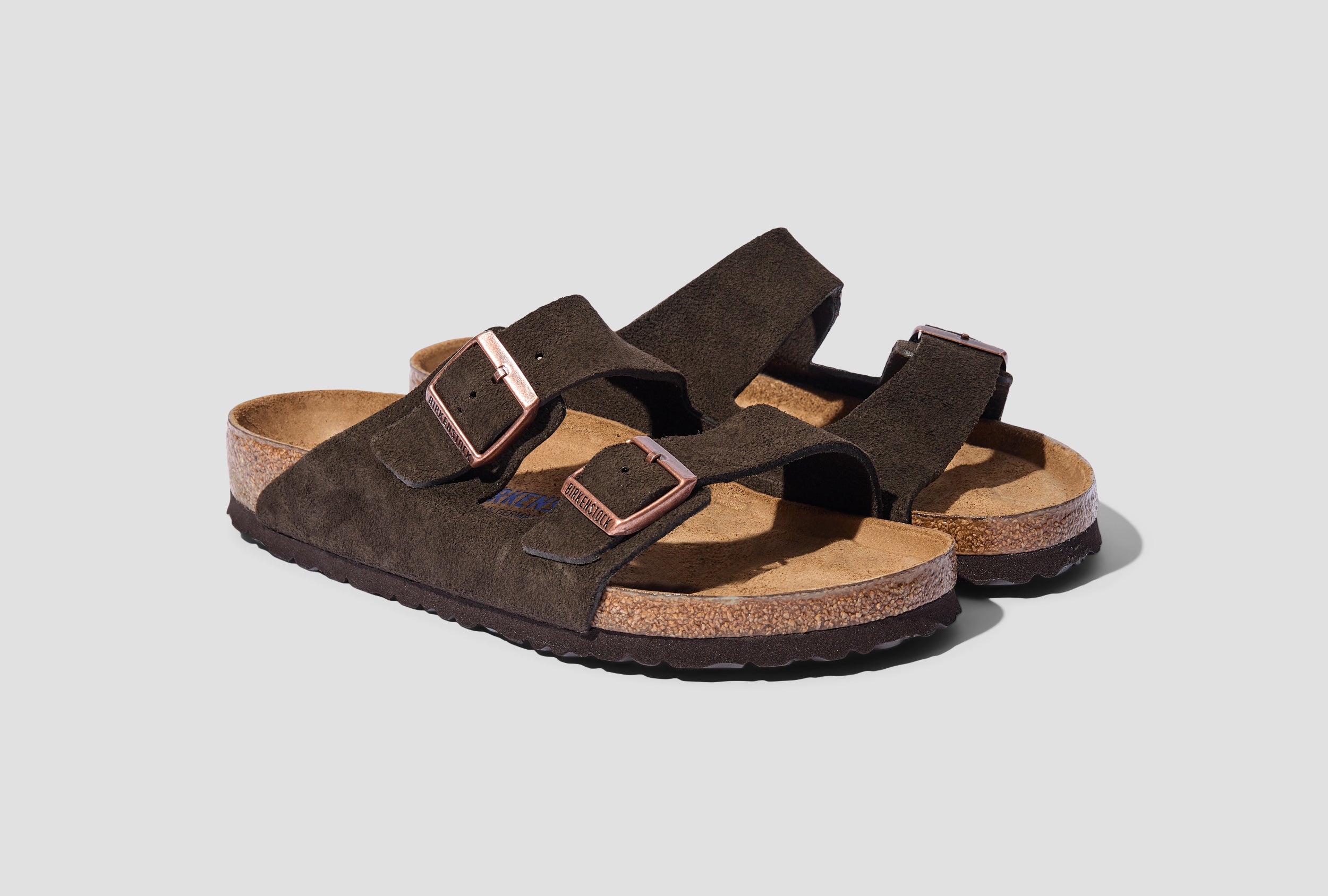 BIRKENSTOCK ARIZONA SOFT FOOTBED - SUEDE LEATHER MOCHA