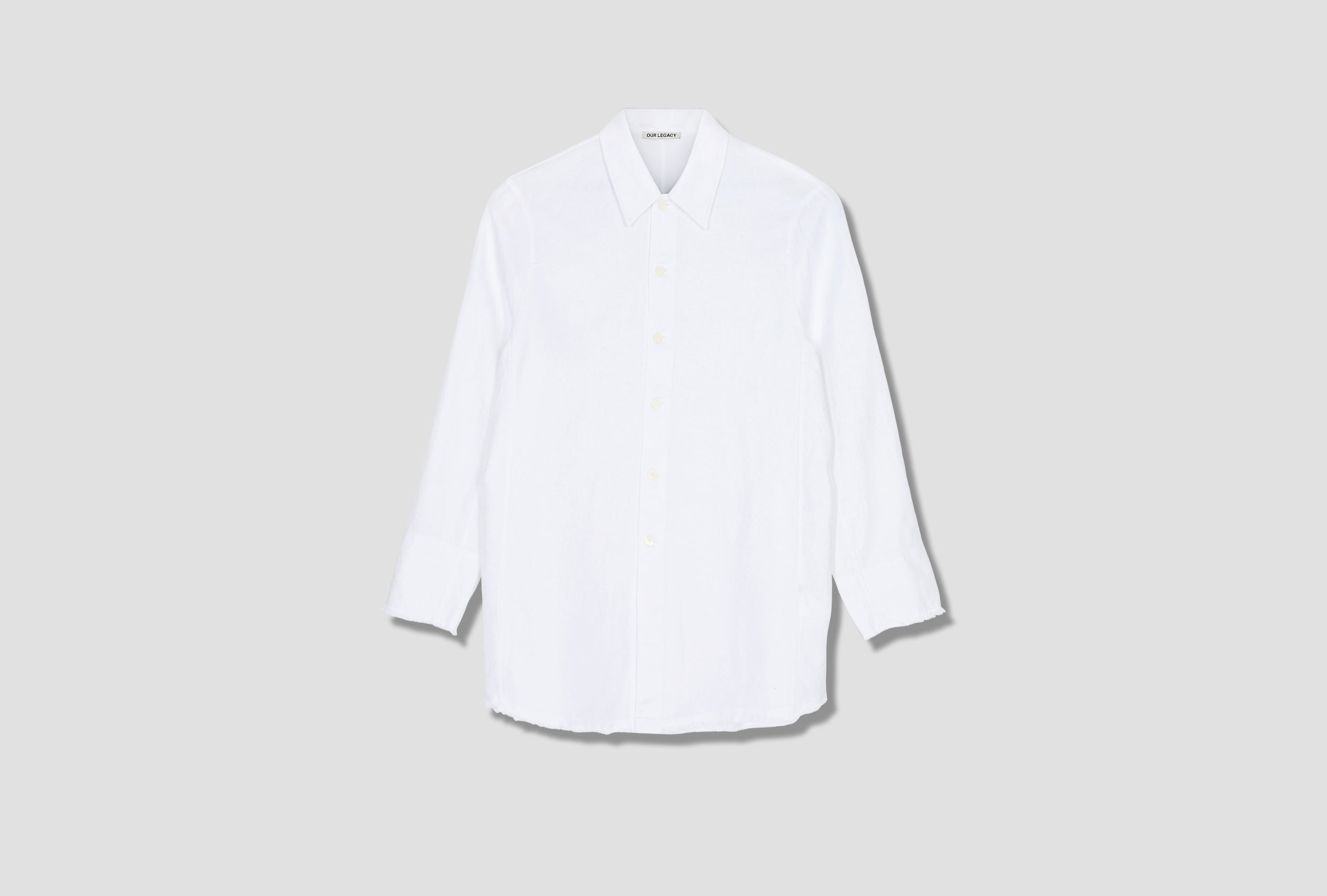 OUR LEGACY BIG WELDING SHIRT - WHITE HEMP OXFORD M2222BWH White