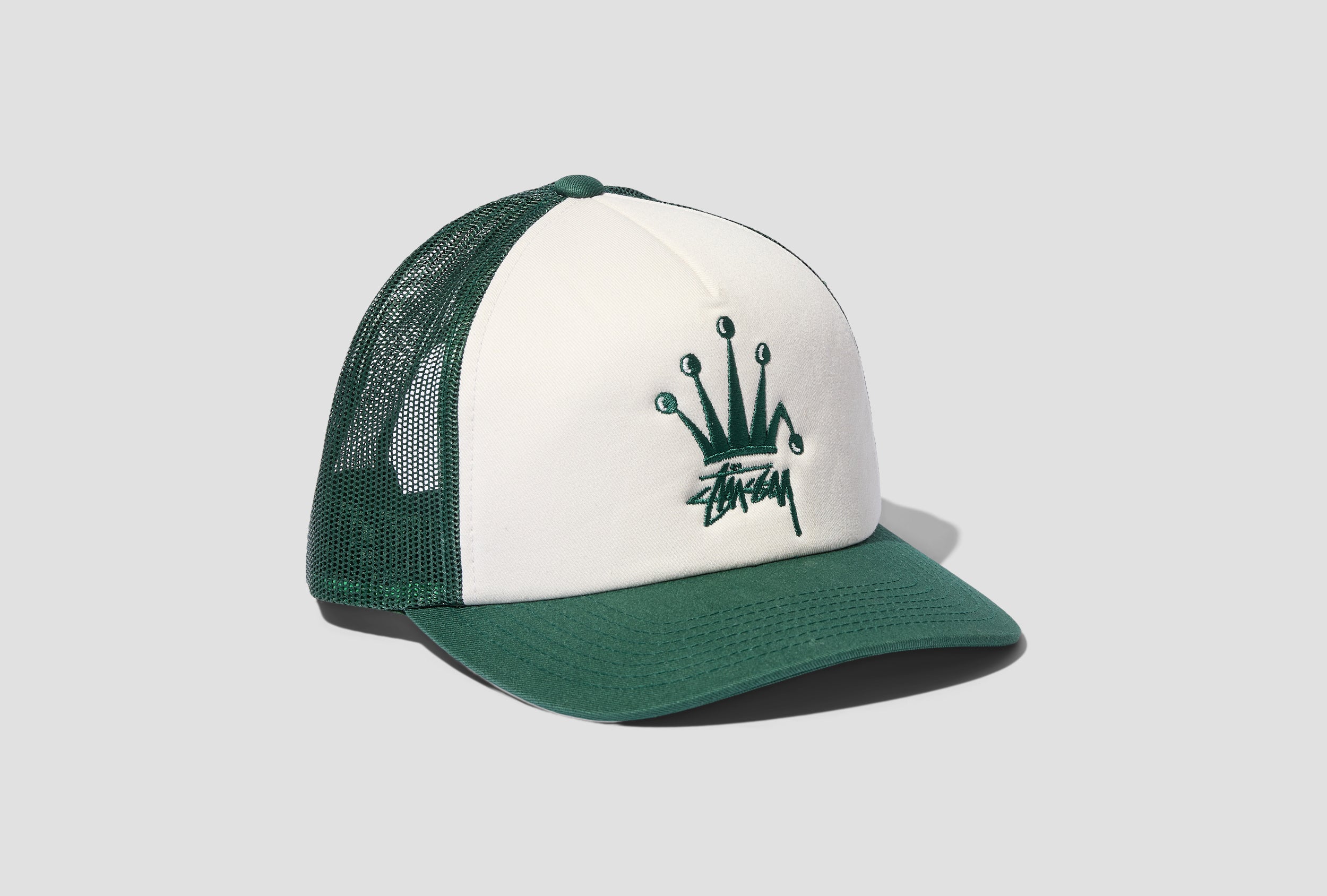 STÜSSY CROWN STOCK TRUCKER CAP 1311056 Green