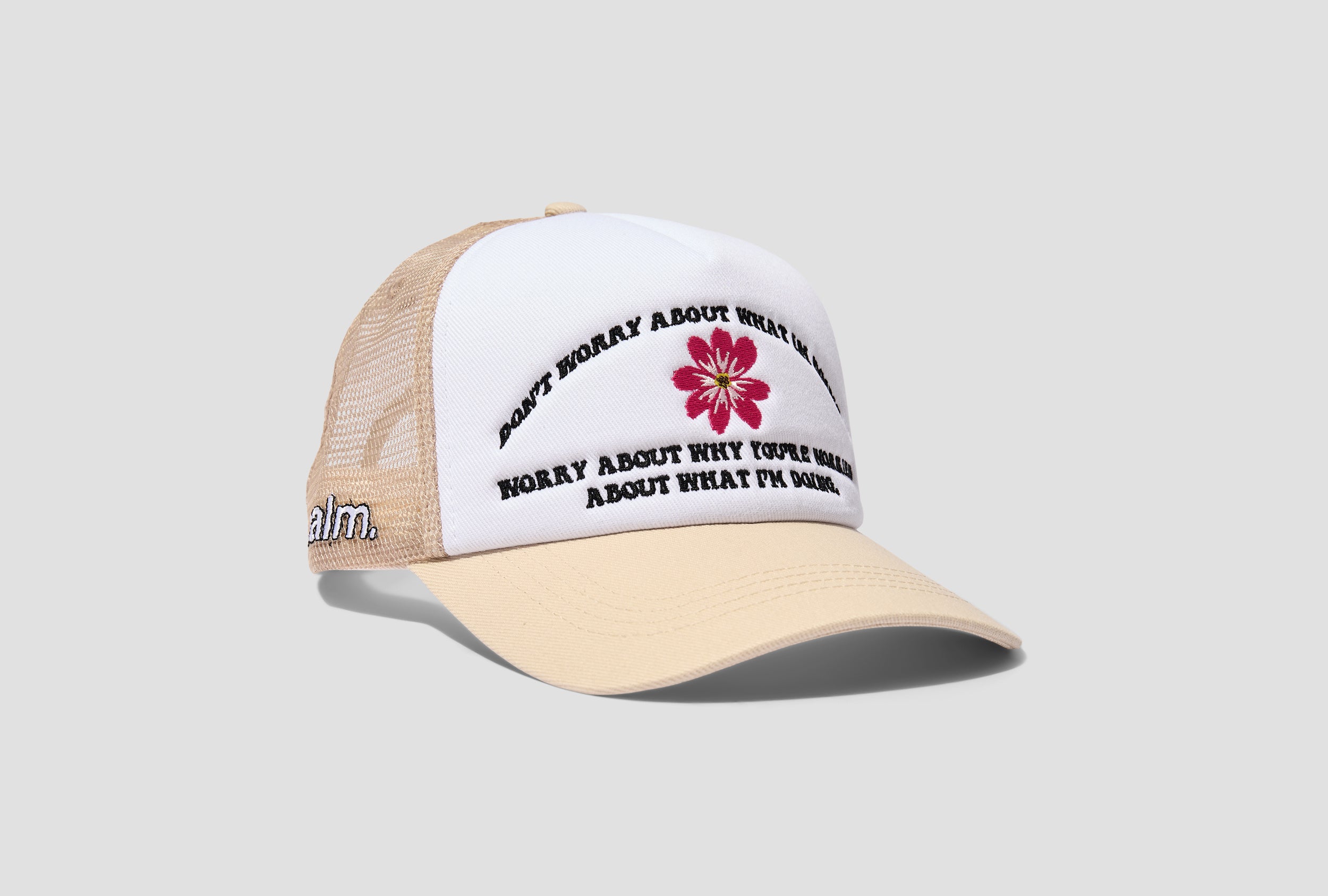 Beige deals trucker cap