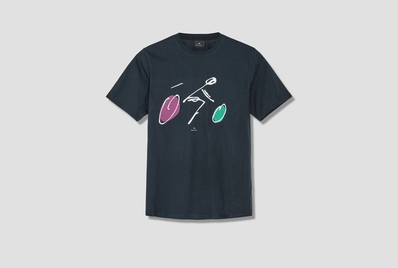MENS REG FIT SS TSHIRT CYCLIST M2R-011R-JP3443 Navy