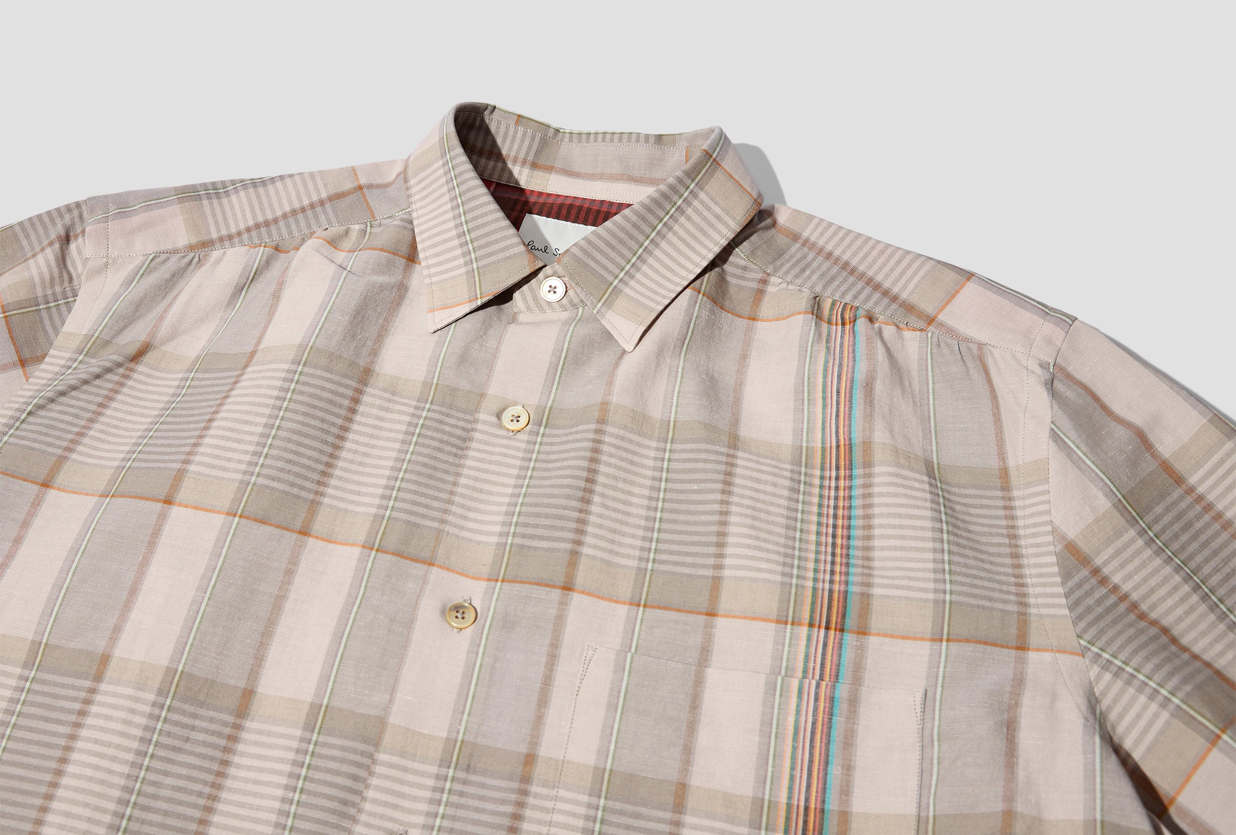 GENTS S/C TAILORED SHIRT M1R-613X-J01745 Beige