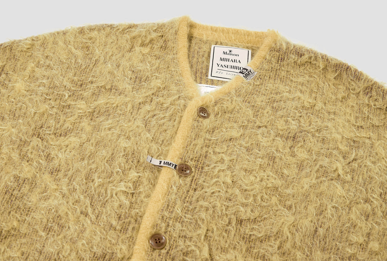 BRUSHED KNIT CARDIGAN A09CD521 Yellow