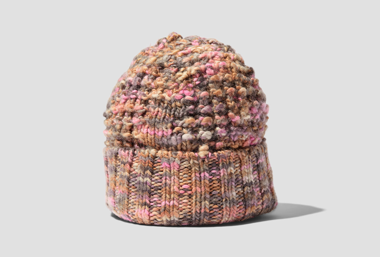 KEATRICE SPACE DYE STITCH BEANIE C40250 Pink