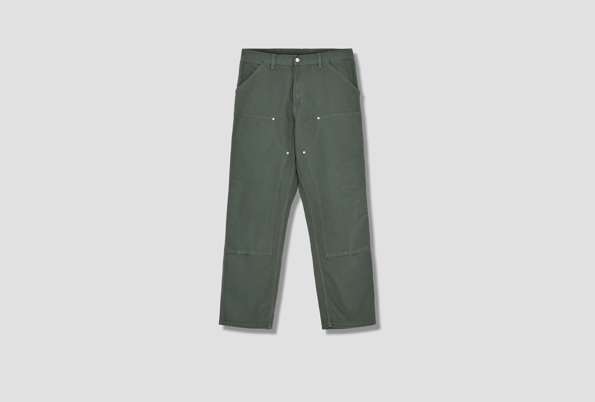 DOUBLE KNEE PANT - RINSED I029196 Green
