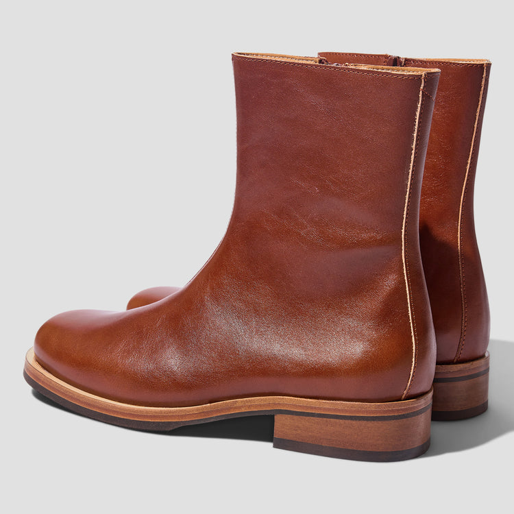 CAMION BOOT - COGNAC BROWN LEATHER A4227CAC Brown