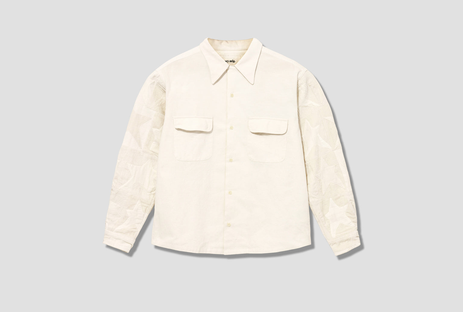 SNACK SHIRT - ECRU STAR SLEEVES SNK-ECSS Off white