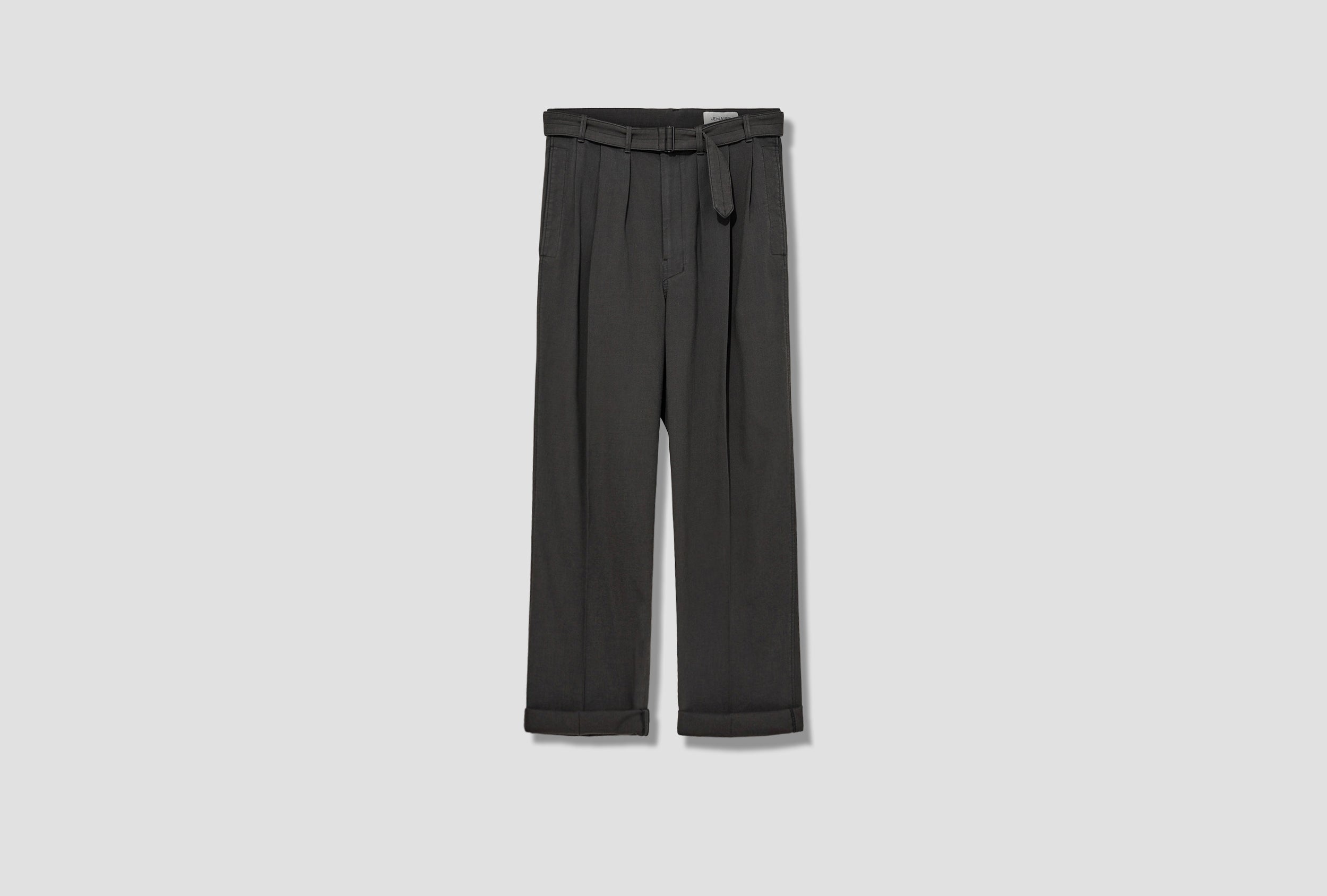 LEMAIRE LOOSE PLEATED PANTS PA314 LF842 Black – HARRESØ