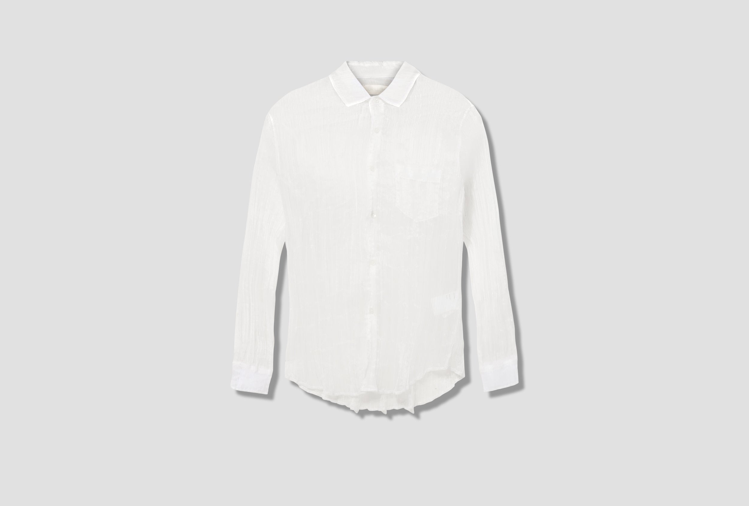 INITIAL SHIRT - MILKY QUARTZ PLEAT M4222IW White