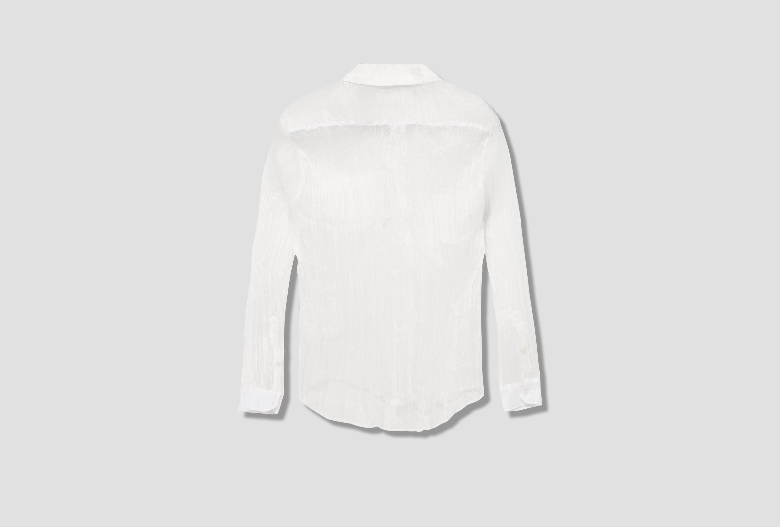 INITIAL SHIRT - MILKY QUARTZ PLEAT M4222IW White