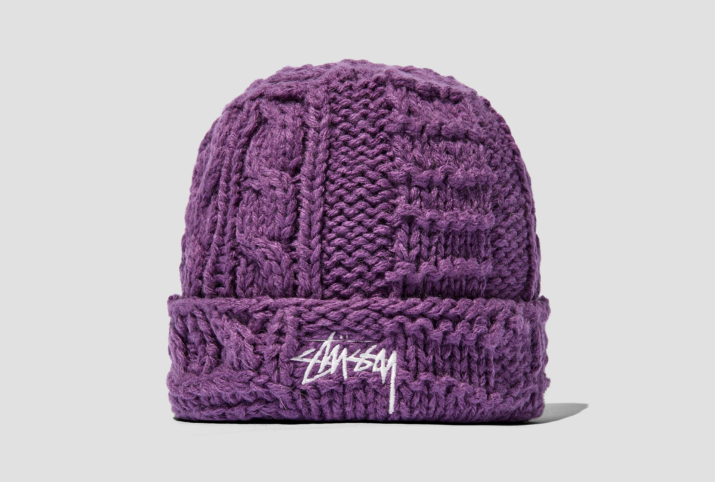 STÜSSY KNIT PATCHWORK BEANIE 1321112 Purple – HARRESØ