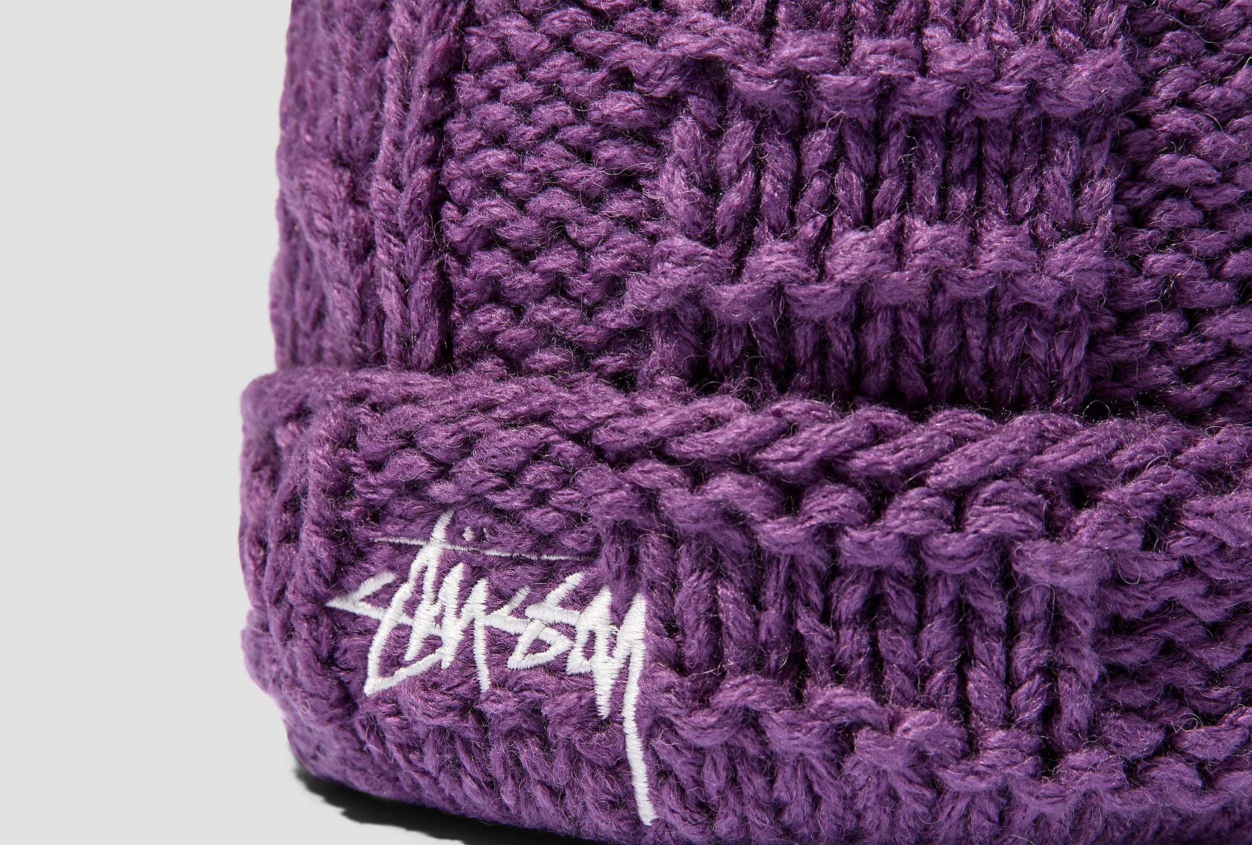 STÜSSY KNIT PATCHWORK BEANIE 1321112 Purple – HARRESØ