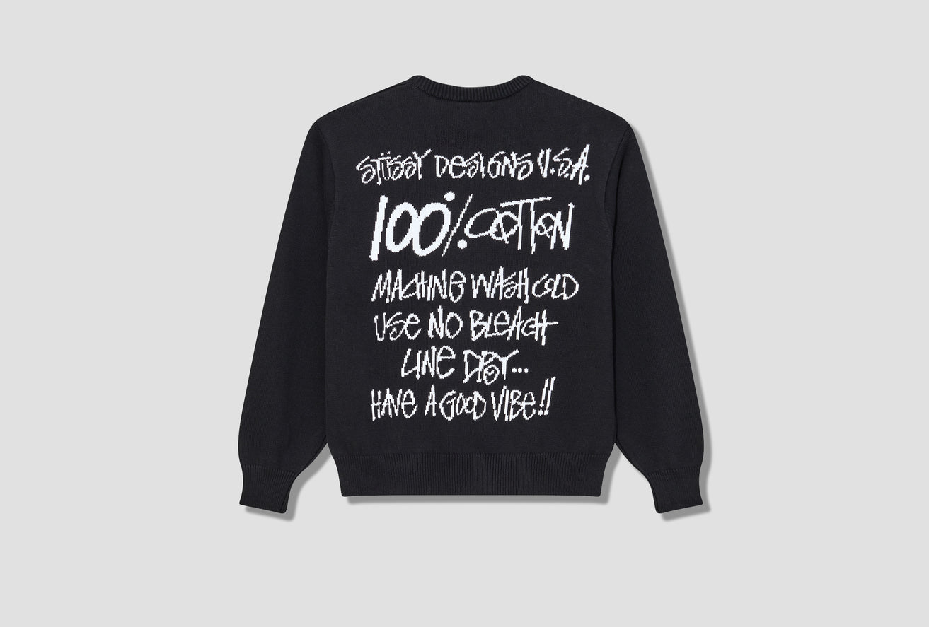 CARE LABEL SWEATER 117140 Black