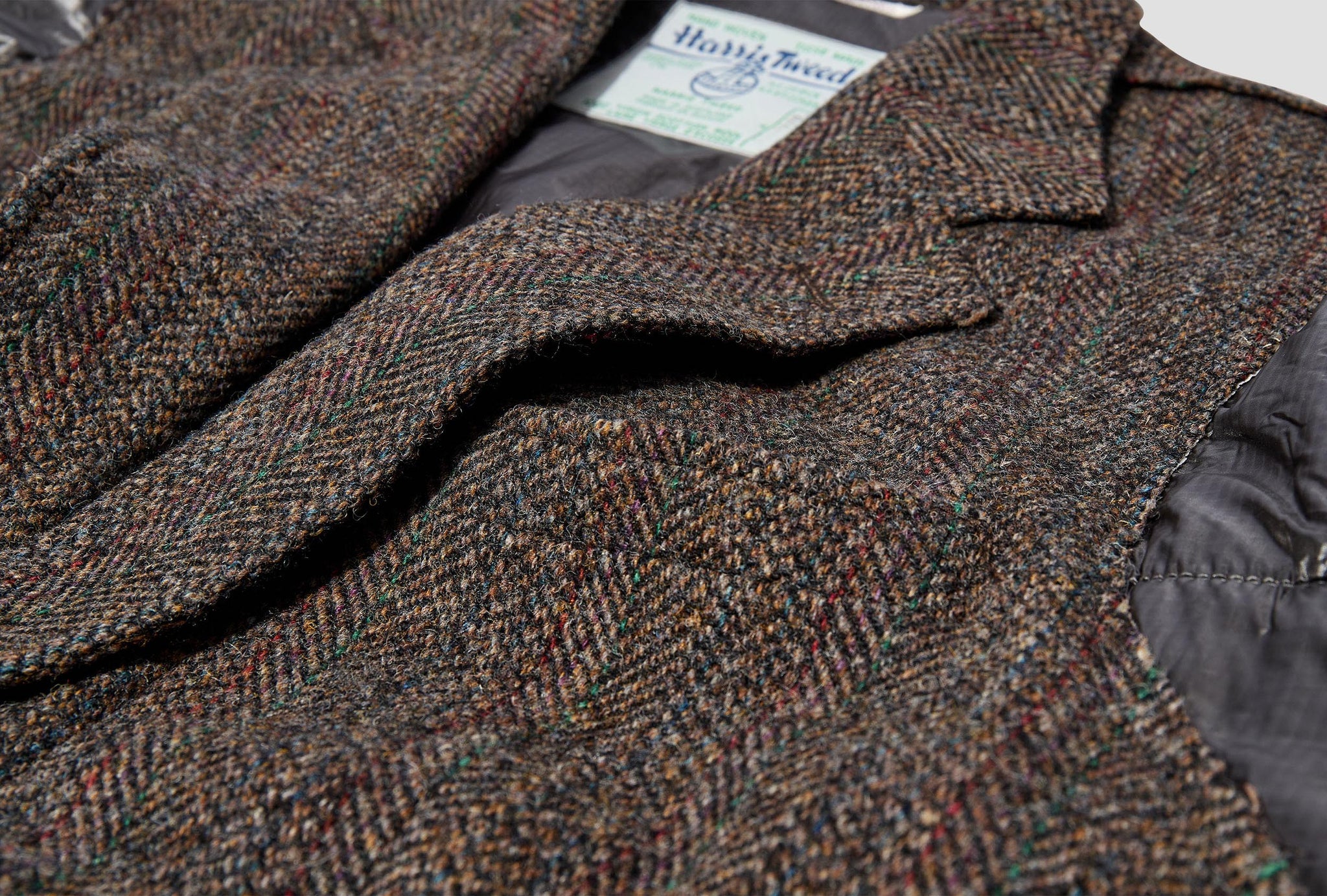 REBUILD BY NEEDLES - TWEED JACKET -> COVERD COAT LQ296 Brown