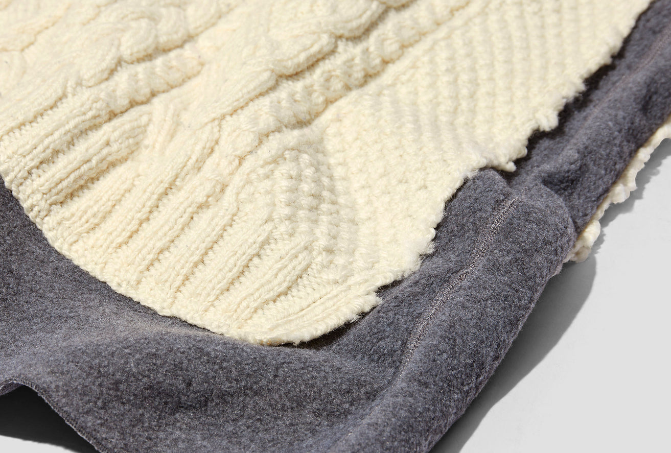 REBUILD BY NEEDLES - FISHERMAN SWEATER -> COVERED SWEATER LQ299 Grey