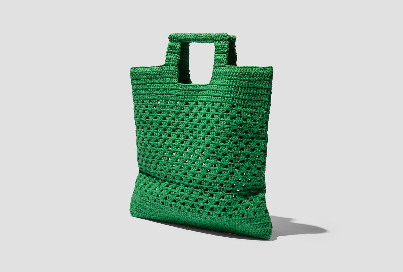 CROCHET TOTE MRAC000009 Green