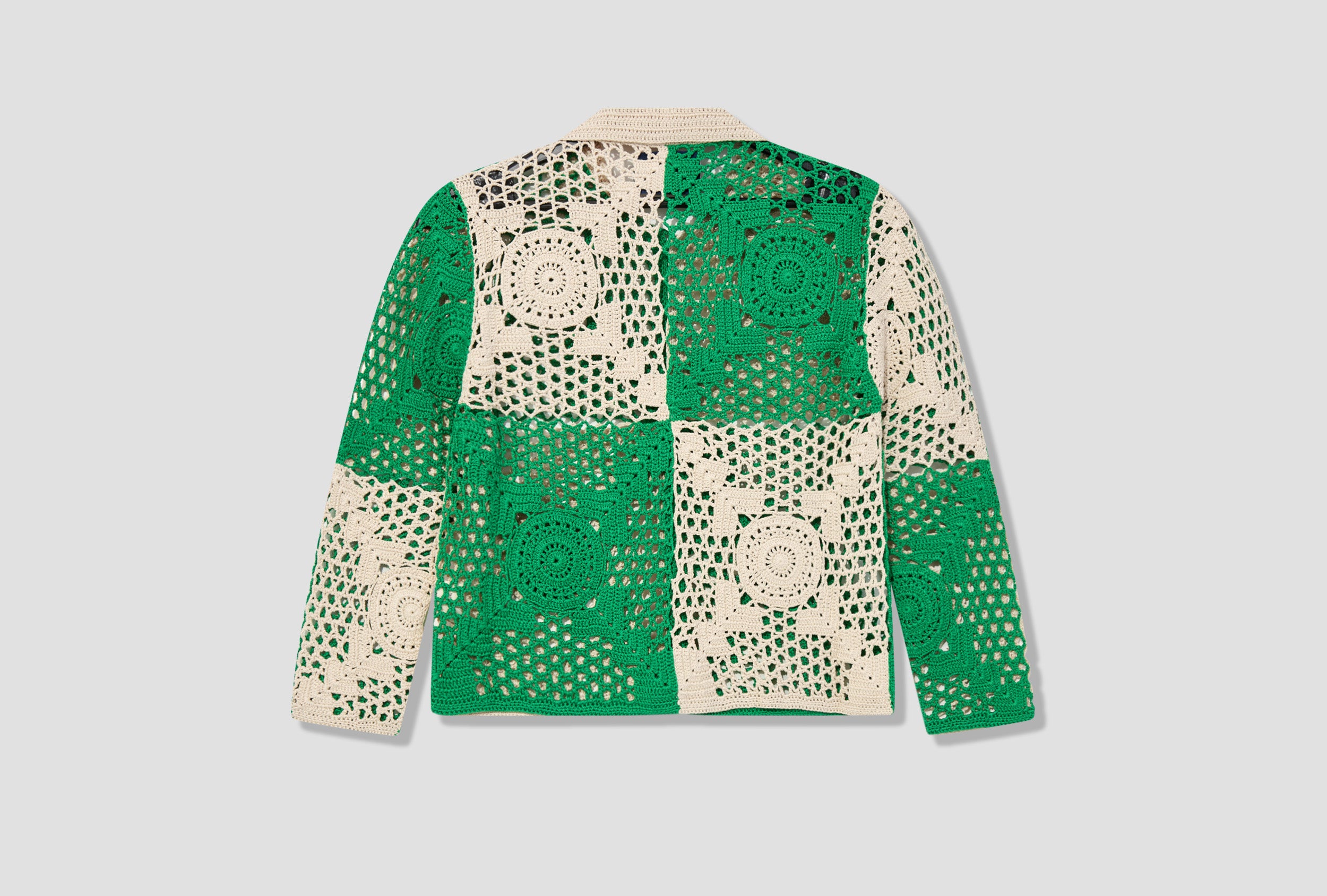 BODE DUOTONE CROCHET OVERSHIRT MRKT000009 Green – HARRESØ