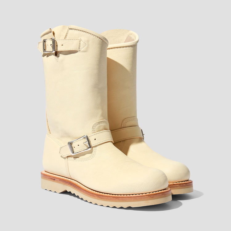 CORRAL BOOT - CREMA LEATHER A4227BC Off white