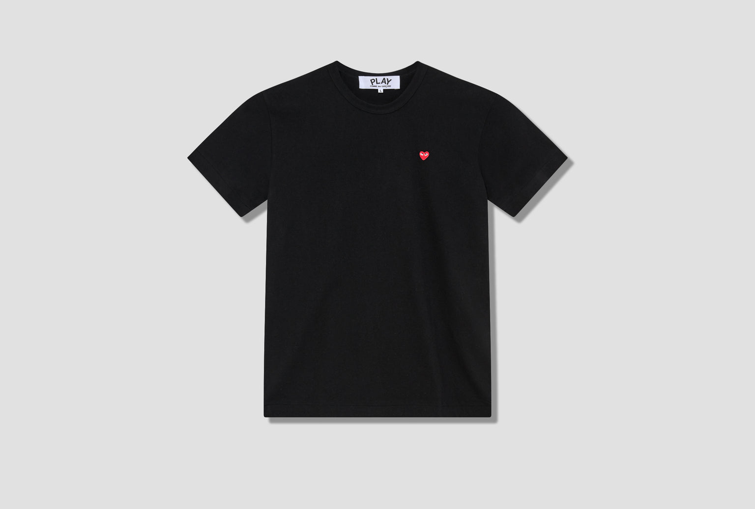 PLAY COMME DES GARÇONS MENS T-SHIRT SMALL RED HEART P1T304 Black