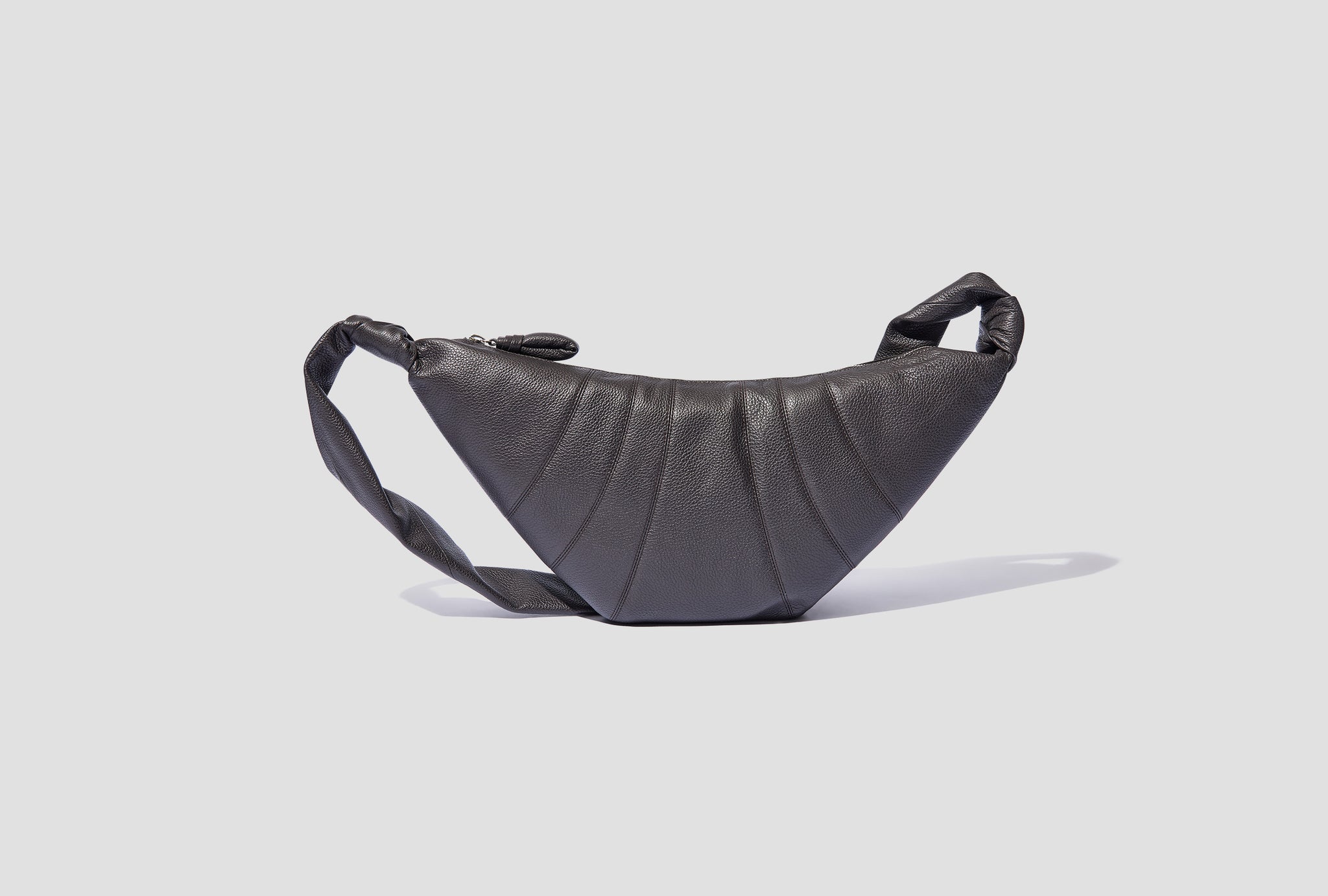 MEDIUM CROISSANT BAG - SOFT GRAINED LEATHER BG0001 LL0018 Dark brown