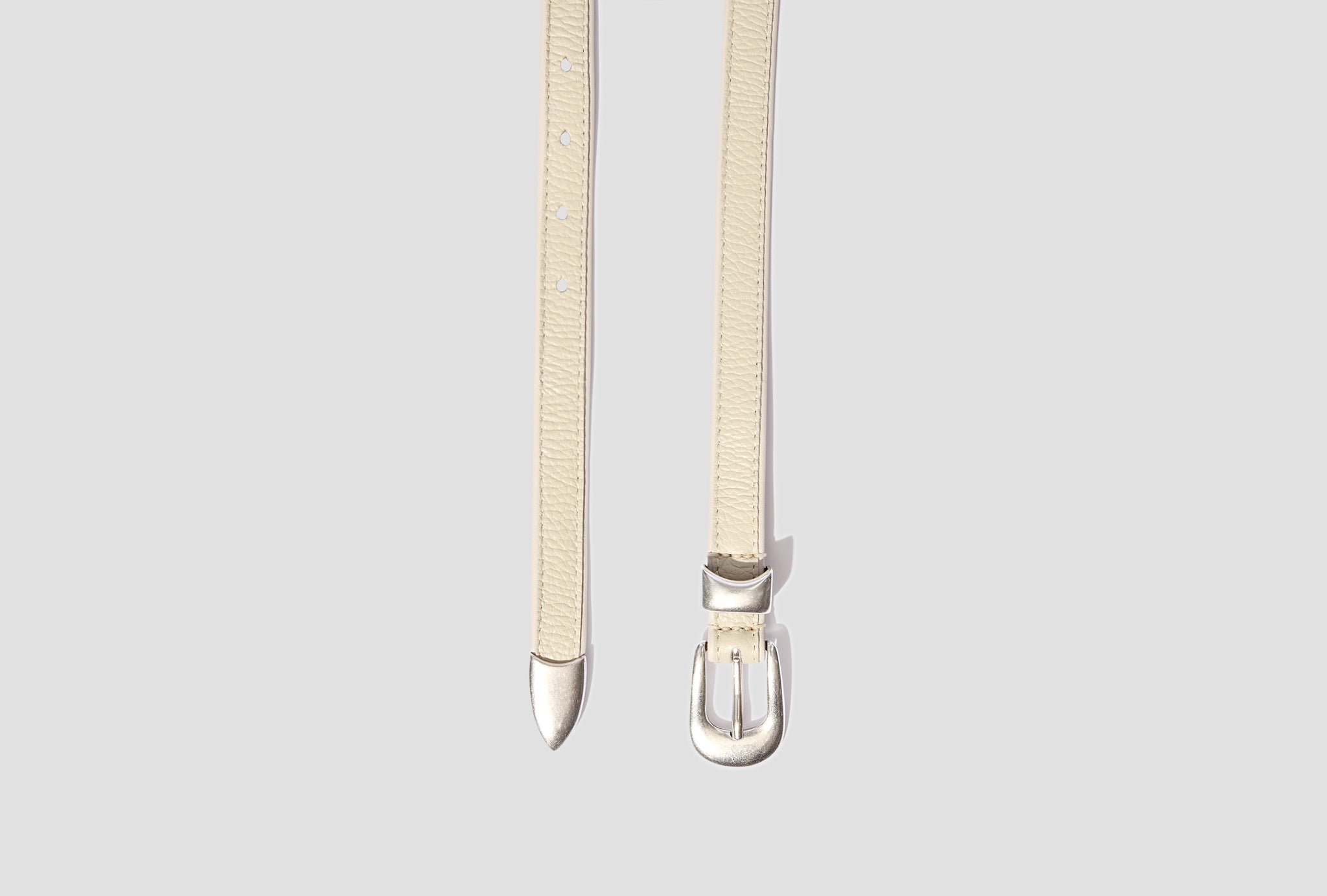 2 CM BELT - OFF WHITE LEATHER A22382OW Off white