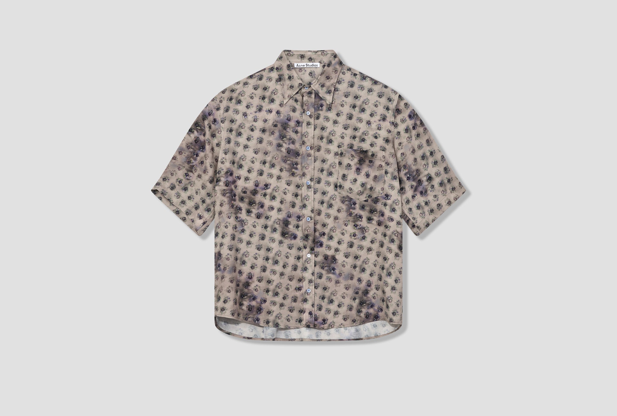 SAMBLER SS WASHED ROSES FLUID PRINT BB0501 Grey