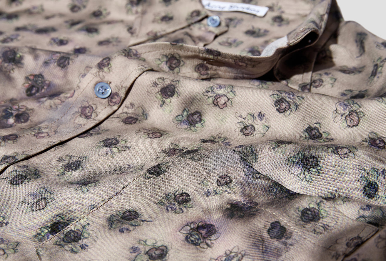 SAMBLER SS WASHED ROSES FLUID PRINT BB0501 Grey