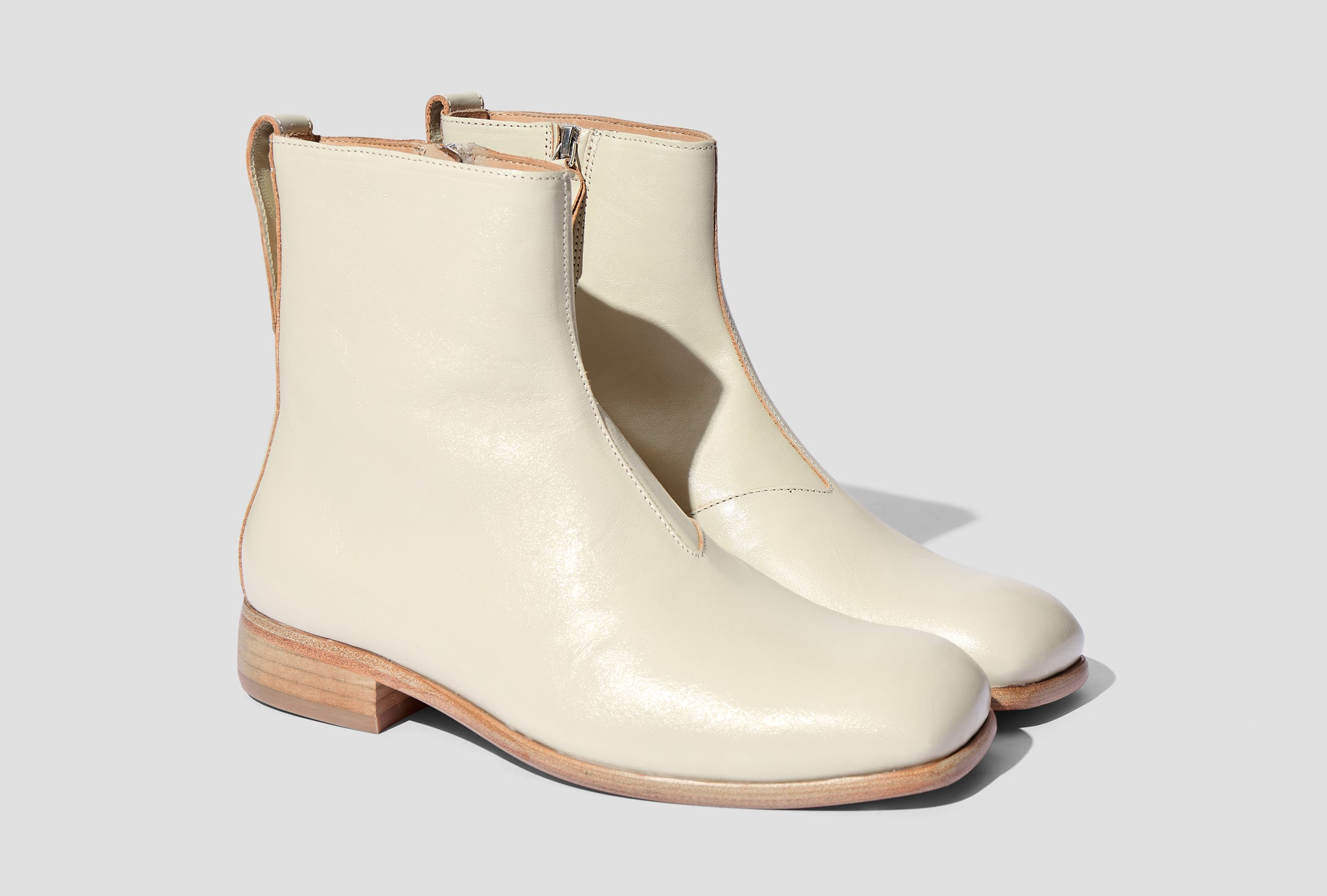 MICHAELIS BOOT - DUSTY WHITE LEATHER A2237MDW Off white