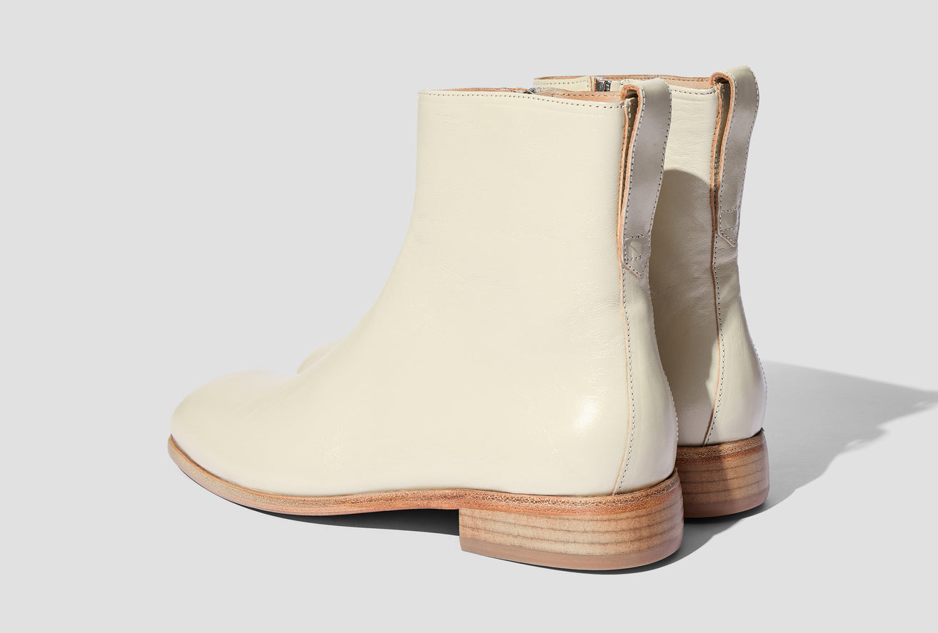 MICHAELIS BOOT - DUSTY WHITE LEATHER A2237MDW Off white