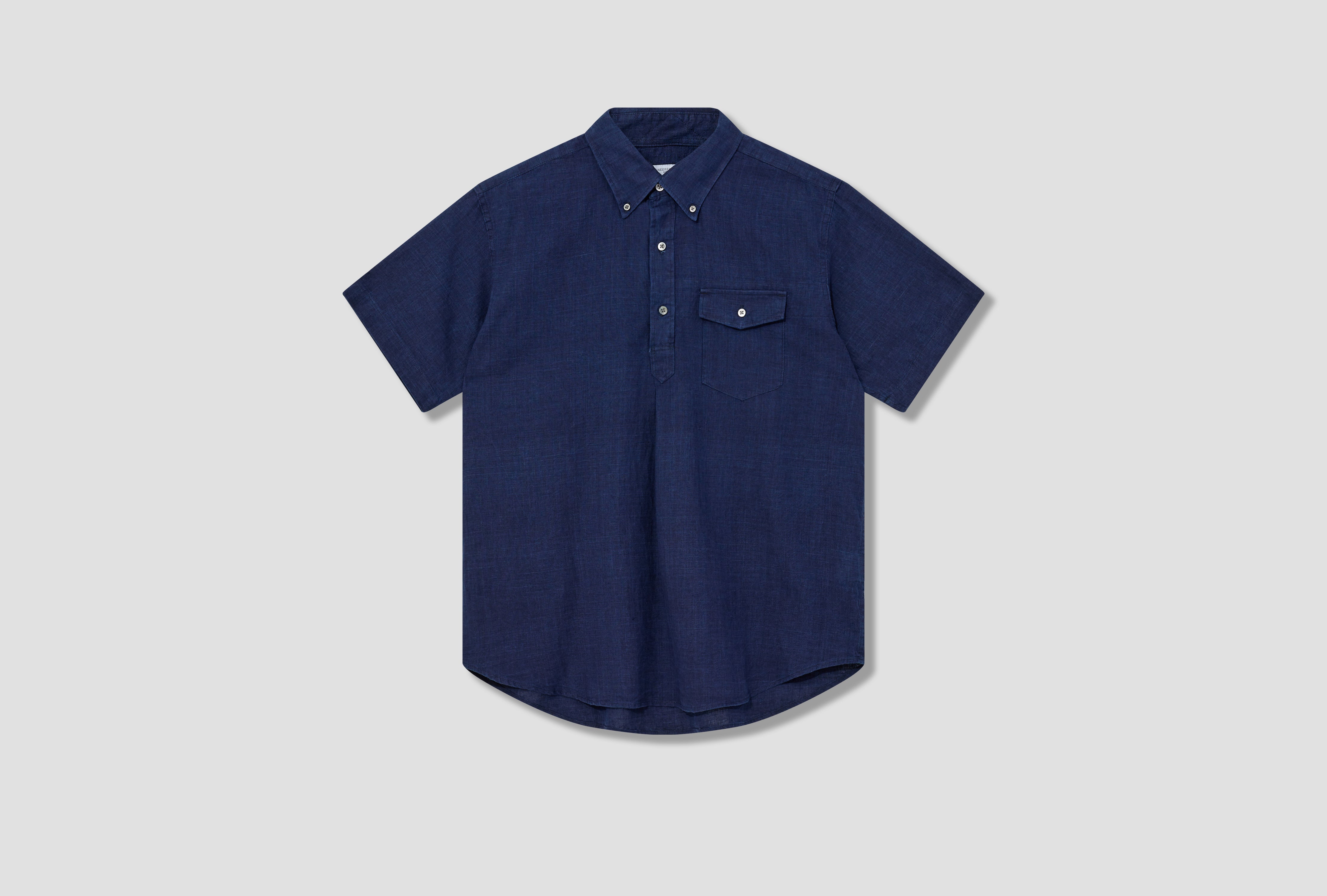 ENGINEERED GARMENTS POPOVER BD SHIRT - NAVY COTTON VOILE 23S1A003