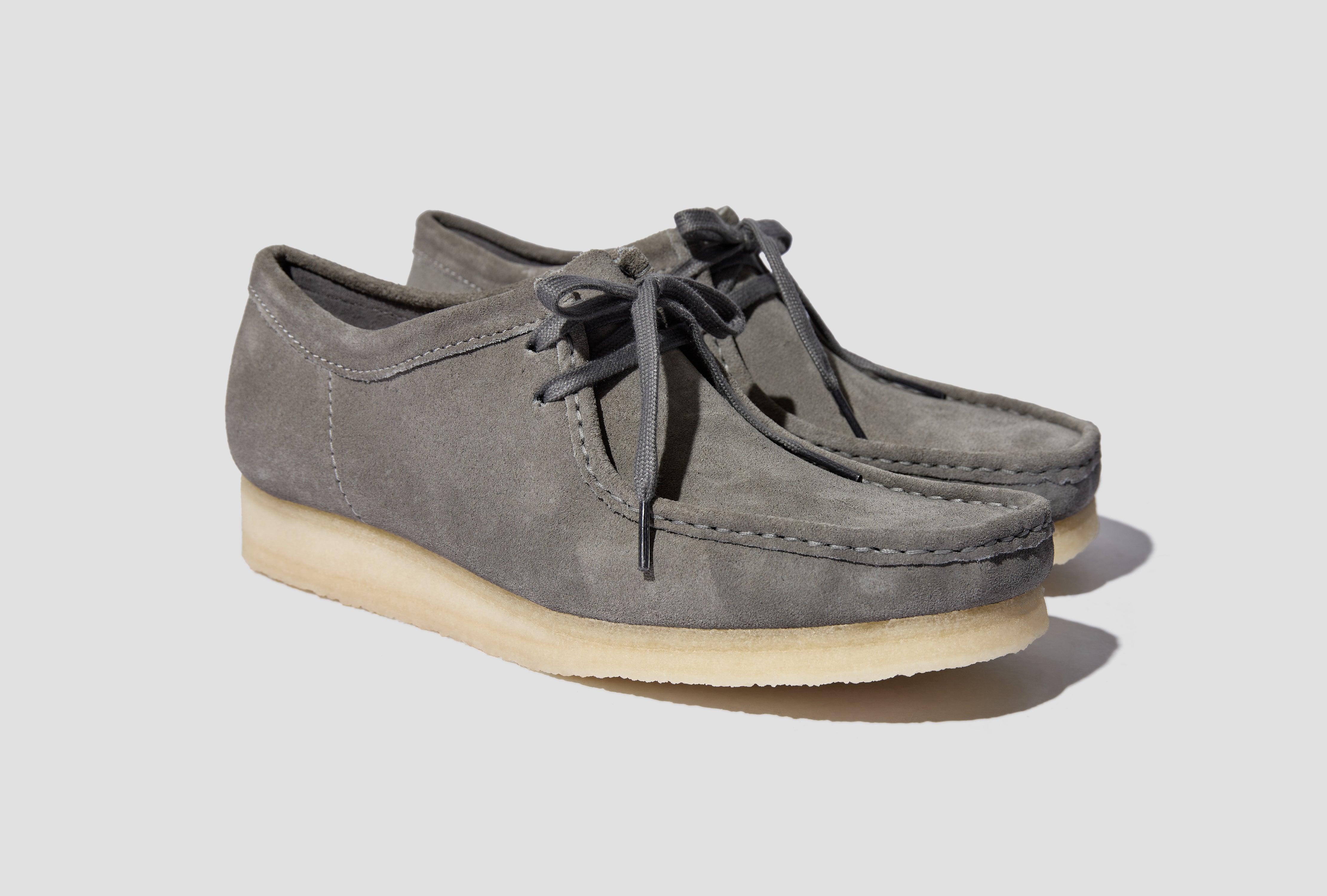 Clarks originals grey sale